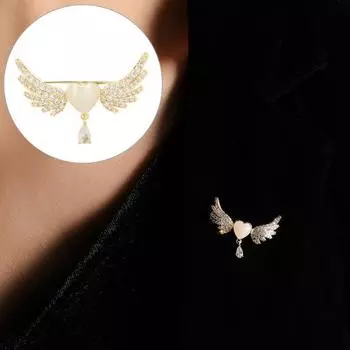 Стильная булавка с отворотом, геометрический подарок, декоративный