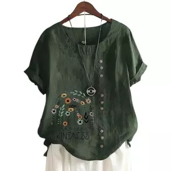 Стильная и непринужденная женская хлопковая футболка с персонализированным принтом S синий