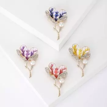 Стильная и простая брошь в виде многослойного лепестка гибискуса, брошь-воротник с высоким темпераментом, большая фабрика