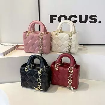 Стильная и простая детская квадратная сумка-ведро, подходящая для походов за покупками, путешествий, свиданий и фотосъемок.