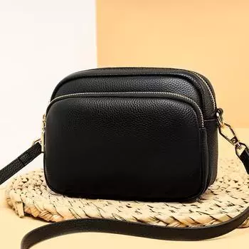 Стильная и простая небольшая квадратная сумка, сумка через плечо из коровьей кожи первого слоя, летняя женская сумка из натуральной кожи, сумка-мессенджер. белый