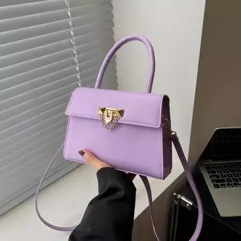 Стильная и простая сумка через плечо, нишевая трендовая маленькая квадратная сумка, новая красивая сумка 2024 года, повседневная сумка-мессенджер чёрный