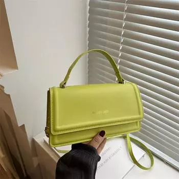 Стильная и простая сумка через плечо, простая и модная маленькая квадратная сумка для женщин 2024 года, летняя новая модная повседневная сумка через плечо чёрный