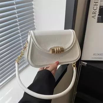 Стильная и простая сумка через плечо 2024 года, новая сумка ранней весны, женская трендовая персонализированная маленькая квадратная сумка, повседневная сумка-мессенджер для поездок на работу чёрный