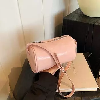 Стильная и простая сумка-мессенджер для поездок на работу, простая и модная сумка-цилиндр 2024 года, новая летняя повседневная модная сумка через плечо чёрный