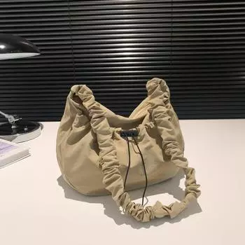 Стильная и простая сумка-тоут 2024 года, новая повседневная сумка через плечо большой вместимости, модная сумка-мессенджер, сумка для поездок на работу чёрный