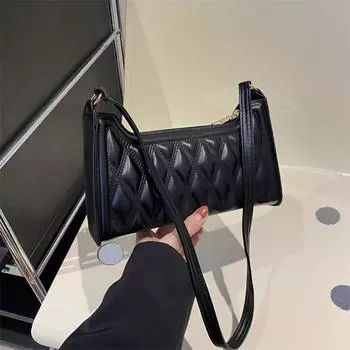 Стильная и простая женская сумка через плечо Temperament Summer Diamond Underarm Bag Women оранжевый