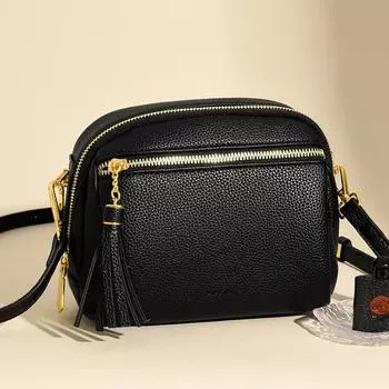 Стильная и простая женская сумка-мессенджер в иностранном стиле с бахромой, женская сумка через плечо