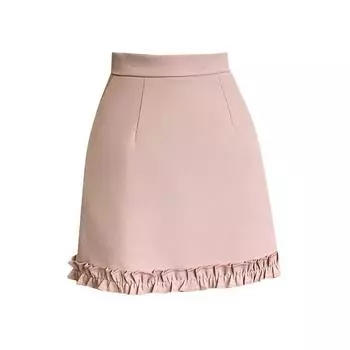 Стильная и универсальная юбка-карандаш с повседневной и офисной одеждой M розовый