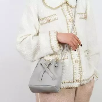 Стильная искусственная кожа для хранения, мягкий плечевой ремень, женская сумка-ведро, кошелек для покупок, женская сумка через плечо коричневый