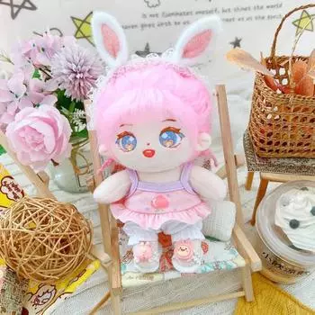 Стильная изысканная повседневная одежда, реквизит для переодевания, 20 см, кукла-идол, напечатанная одежда, повседневный детский подарочный наряд для девочек розовый