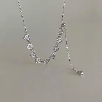 Стильная кисточка, легкая, роскошная, высокого класса, ожерелье с цирконием Feeling Love, летняя новинка для женщин