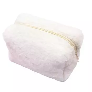 Стильная компактная толстая косметичка, компактный карандаш большой емкости для отпуска белый