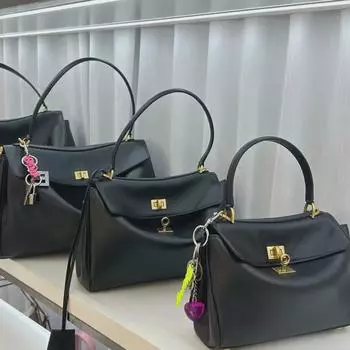 Стильная кожаная сумка-тоут большой вместимости 2024 года: Сумка/через плечо из натуральной коровьей кожи Medium 35CM