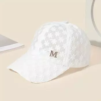 Стильная кружевная бейсболка — дышащая шляпа Snapback Mom с цветочным узором для взрослых! Adjustable