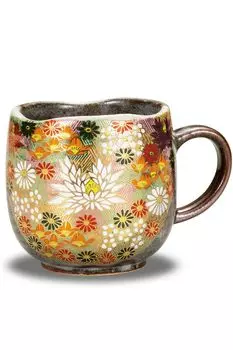 Стильная кружка Kutani Ware, керамика Kinkazume, посуда класса люкс, сделано в Японии