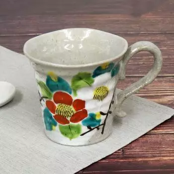 Стильная кружка Kutani Ware Кружка Sasanqua Pottery Tableware Сделано в Японии Бренд