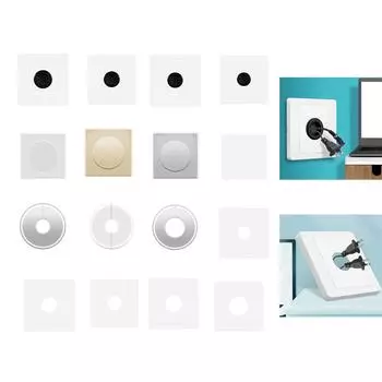 Стильная крышка для кабельной разводки, современная декоративная панель с маскирующим проводом, стильная крышка для розетки типа 86 3