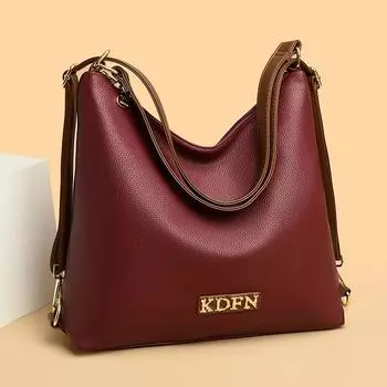 Стильная многофункциональная сумка через плечо Атмосферная сумка через плечо Женская сумка среднего возраста чёрный