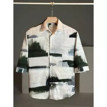 стильная мужская рубашка для коктейлей и вечеринок M