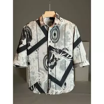 стильная мужская рубашка для коктейлей и вечеринок M