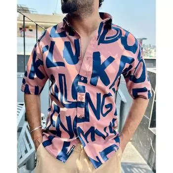 стильная мужская рубашка для коктейлей и вечеринок M