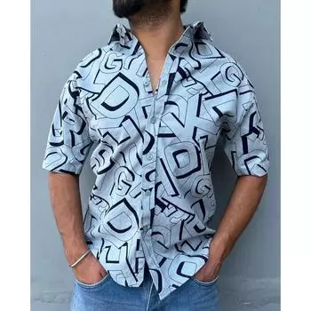 стильная мужская рубашка для коктейлей и вечеринок M