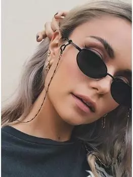 Стильная нескользящая цепочка для очков, сохраняющая цвет, для молодежи золотой