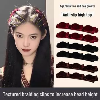 Стильная плетеная шпилька для волос: Двухслойная челка принцессы на лбу для женщин