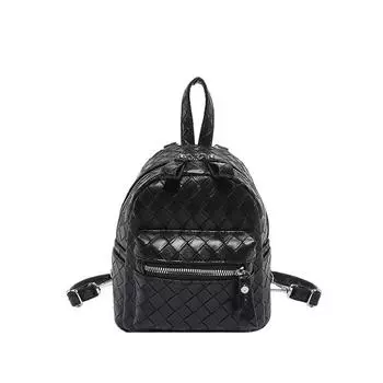 Стильная плетеная сумка, водонепроницаемая из полиуретана и очень практичная! Новый зарубежный стиль, мини-сумка через плечо на одно плечо, незаменимая вещь для повседневной ручной клади. серебряный