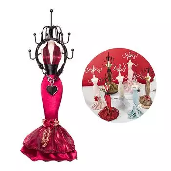 Стильная подставка в форме куклы для ювелирных изделий. Современные полки для демонстрации моделей кукол. Удобная стойка-органайзер для хранения ювелирных изделий. 2