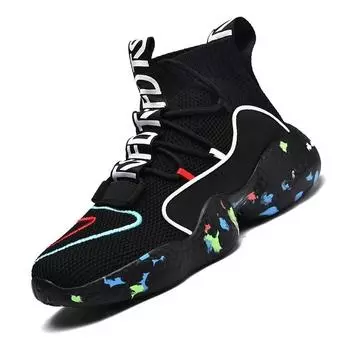 Стильная повседневная обувь для пар Nine O Clock, некожаные дышащие мужские кроссовки, качественная уличная противоскользящая обувь, большой размер 35-50 10.5 белый