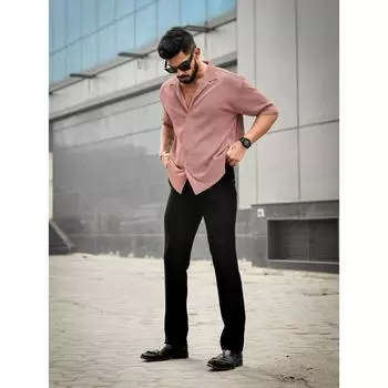 стильная праздничная одежда и повседневная рубашка для мужчин m