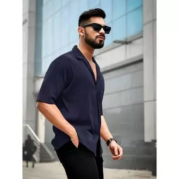 стильная праздничная одежда и повседневная рубашка для мужчин M