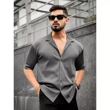 стильная праздничная одежда и повседневная рубашка для мужчин M