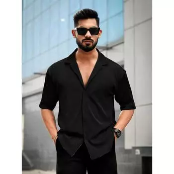 стильная праздничная одежда и повседневная рубашка для мужчин M