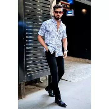 стильная праздничная одежда и повседневная рубашка для мужчин M