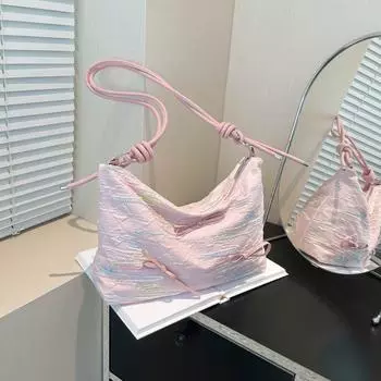 Стильная, простая и вместительная сумка через плечо, повседневная сумка-тоут для поездок на работу 2024 года, новая летняя простая сумка-мессенджер Foreign Messenger чёрный