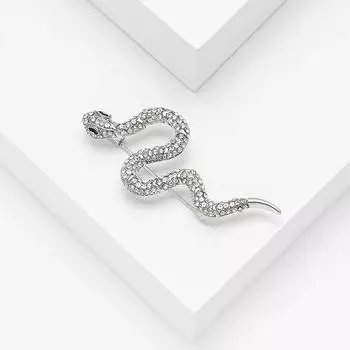 Стильная простота, блестящие броши в виде змеи для женщин, унисекс, булавки в виде животных, доступны повседневные аксессуары для вечеринок, подарки зелёный