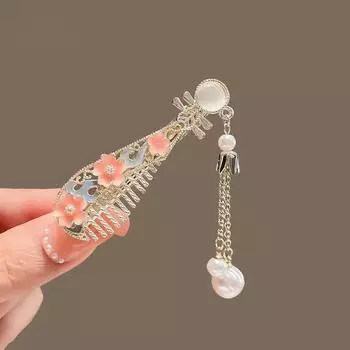 Стильная ретро-серебряная шпилька-пипа с бриллиантами в китайском стиле, ювелирное украшение в виде цветка-уточки