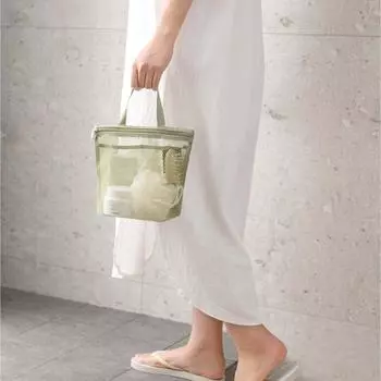 Стильная сетчатая водонепроницаемая душевая сумка с быстрым дренажем, аксессуар для спортзалов, общежитий и кемпинга, портативная и прочная фиолетовый