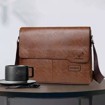 Стильная сумка через плечо, мужская повседневная сумка через плечо, портфель большой емкости для планшетного компьютера