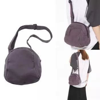 Стильная сумка через плечо с застежкой-молнией для женщин, однотонная сумка-мессенджер для повседневного использования фиолетовый