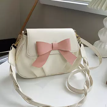 Стильная сумка через плечо со съемными ремнями для повседневного использования белый