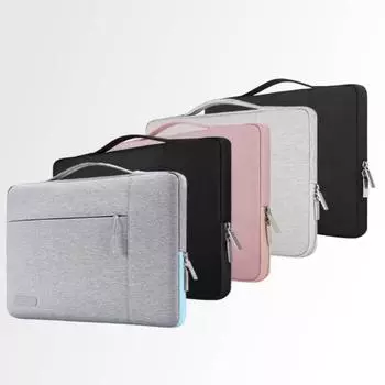 Стильная сумка для ноутбука, износостойкая, прочная, пыленепроницаемая. 2 светло-серый