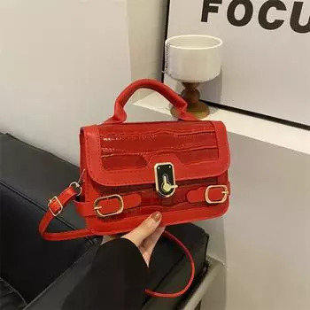 Стильная сумка-мессенджер с высокой текстурой и каменным узором, популярная новая сумка через плечо в Корейском стиле, женская сумка Without pendant чёрный