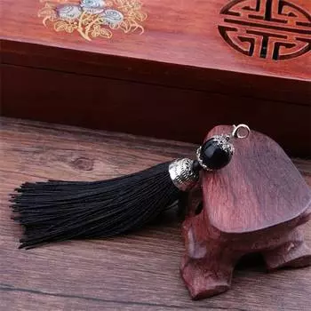 2 шт. брелок с кисточками, подвесной автомобильный нейлоновый брелок с бахромой, китайская сумка в китайском стиле, пряжка-лобстер, брелок, держатель для ключей, подарок 11cm красный