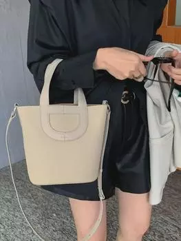 Стильная сумка Pig Nose 2023 года: Высококачественная корзина для овощей из премиальной коровьей кожи. Модный тренд 18X22