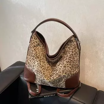 Стильная сумка-тоут через плечо для девочек 2024 года — осенне-зимняя коллекция 40*14*31 чёрный