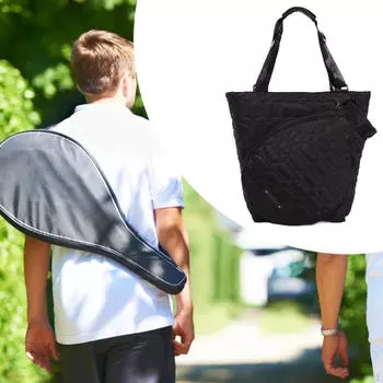 Стильная теннисная сумка для ракеток и инвентаря Black